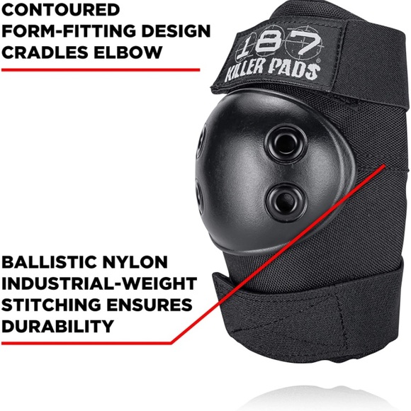 187 Killer Elbow Pads Skateboarding Adult Medium - Picture 8 of 10